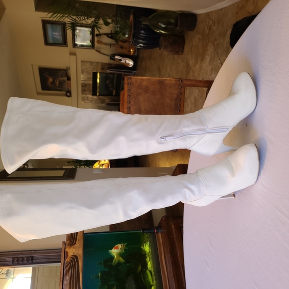 OTK White Boots - Picture 3 of 6